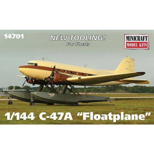 Minicraft 14701 1/144 C-47A Floatplane (new tooling for floats) Plastic Model Kit