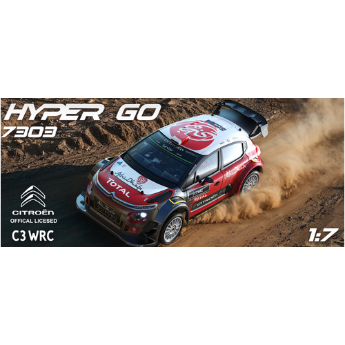 MJX 1/7 Hyper Go Citroen C3 WRC 4WD B/less No Battery/Charger