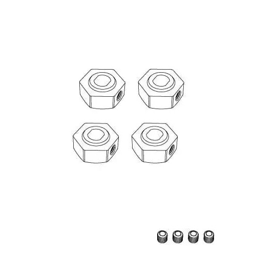 MJX Wheel Hex Adapters (4 pcs) [14207/14208]