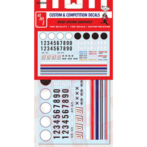 AMT 1/25 Road Racing Graphics Decals