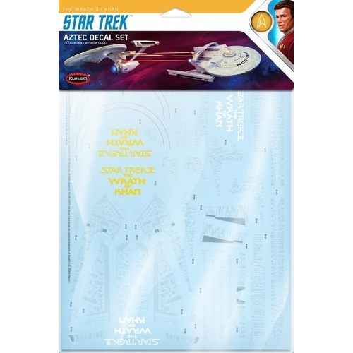 Polar Lights 1/1000 Star Trek Aztec Decal Set(For use with Enterprise and Reliant Kits)
