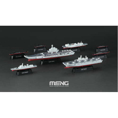 Meng 1/2000 Chinese Fleet Set 2 (incl. 6 blind boxes) Plastic Model Kit