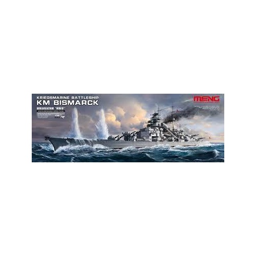 Meng 1/700 Kriegsmarine Battleship KM Bismarck Plastic Model Kit