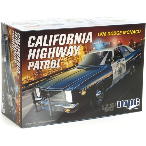 MPC 1/25 1978 Dodge Monaco CHP Police Car Plastic Model Kit