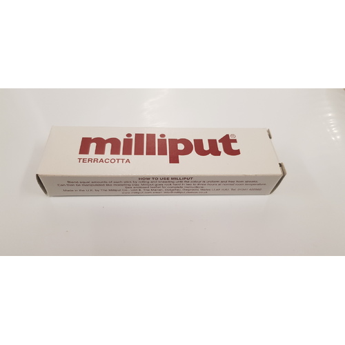 MILLIPUT TERRACOTTA 2-PART EPOXY PUTTY, 10pcs per Box.