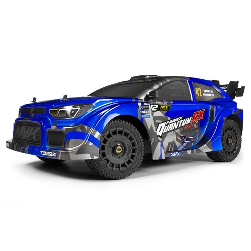 Maverick QuantumRX Flux 4S 1/8 4WD Rally Car - Blue