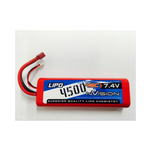 nVision Sport Lipo 4500 45C 7.4V 2S Deans