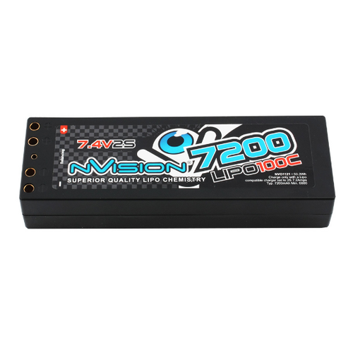 ###7.4v 7200mah HC 100C Fact Pro w/Tubes