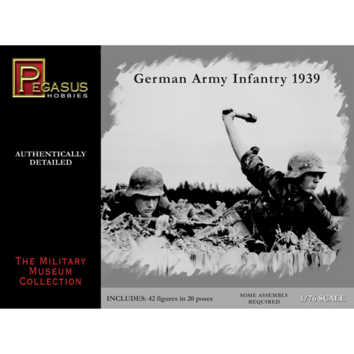 Pegasus 1/76 German Army Infantry 1939 (42 piece set)