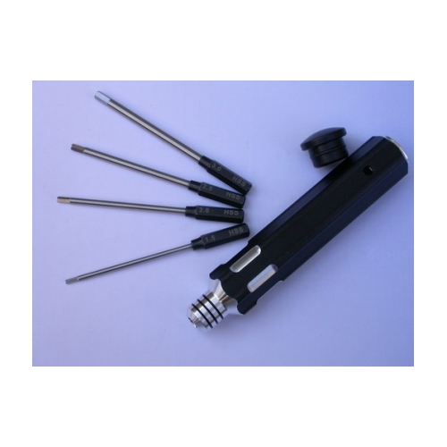 PROLUX 1305A INTERCHANGEABLE HEX DRIVER SET (METRIC) 1.5. 2. 2.5 & 3MM