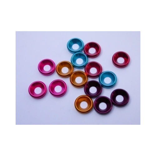 5mm Aluminium Washer Blue (10)