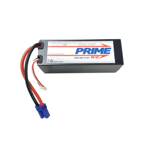 Prime RC 5200mAh 4S 14.8v 50C Hard Case LiPo Battery with EC5 Connector