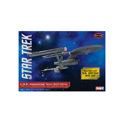 Polar Lights 1/1000 Star Trek TOS USS Enterprise Space Seed Edition  - SNAP Plastic Model Kit