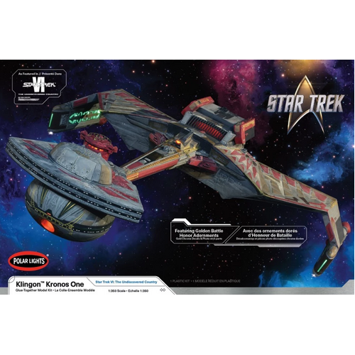 Polar Lights 1/350 Star Trek 6: The Undiscovered Country Klingon Kronos One Plastic Model Kit