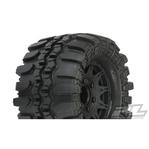 PROLINE TSL SX SUPER SWAMPER 2.8" TIRES ON RAID BLACK REMOVABLE HEX WHEELS (2 pcs) - PR10110-10
