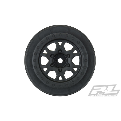 IMPULSE 2.2"/3.0" BLACK FRONT WHEELS (2) FOR SLASH® 2WD - PR2771-03