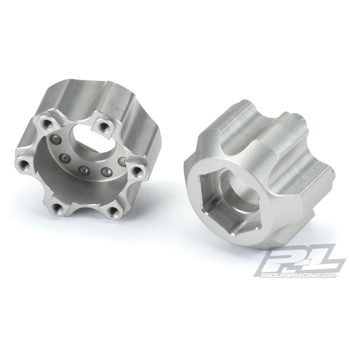 6X30 TO 17MM ALUMINUM HEX ADAPTERS FOR PRO-LINE 6X30 2.8" WHEELS - PR6338-00