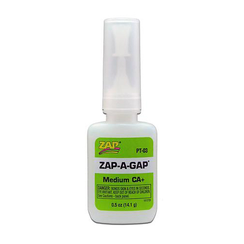 ZAP PT-03 1/2 OZ. GREEN ZAP-A-GAP CA+ 1 BOTTLE (BOX QTY 12)
