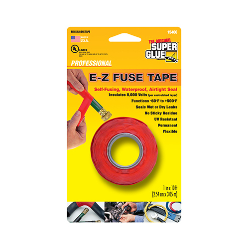 Super Glue E-Z Fuse Tape Red 10 foot (3.05 meter) roll (12 PER PACK)