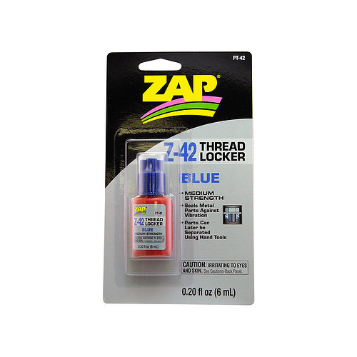 ZAP PT-42 0.20 OZ. Z-42 THREAD LOCKER (BLUE) (CARDED)
