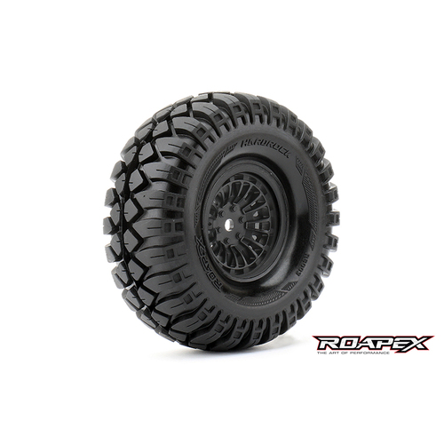 Hardrock Black wheel with 12mm hex mounted