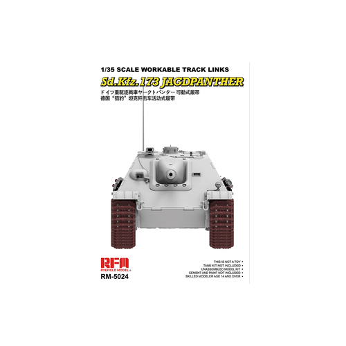 Ryefield 1/35 Workable track links for Jagdpanther Plastic Model Kit