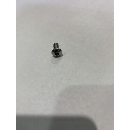 Stainless steel button head screw 3/16'' X 23/64'' X 5