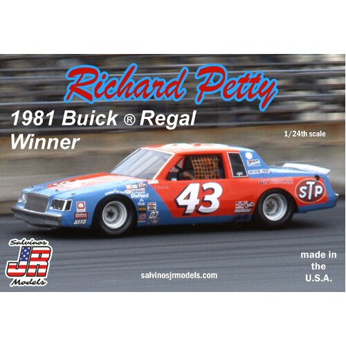 Salvinos J R 1/25 Richard Petty #43 Buick Regal 1981 Winner Plastic Model Kit