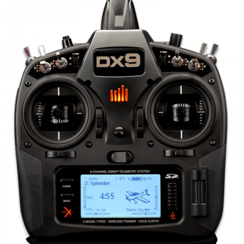 Spektrum Dx9 Black Edition Transmitter Only, Mode 1 - Spmr99101