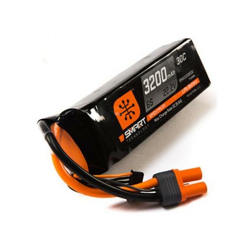 Spektrum 3200Mah 6S 22.2V Smart Lipo Battery 30C, Ic5 - Spmx32006S30