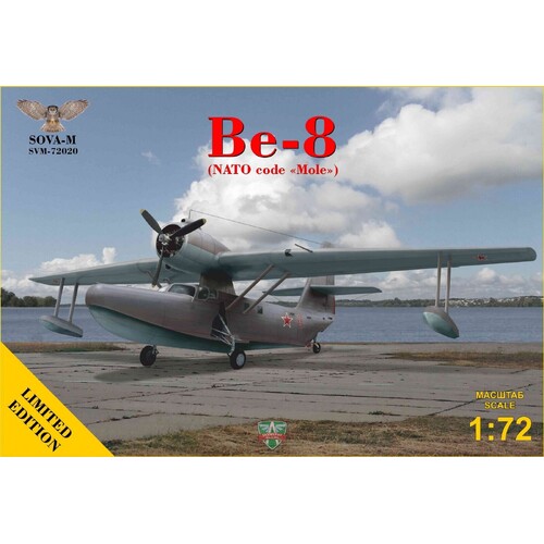 Sova-M 1/72 Be-8 passenger??amphibian aircraft Plastic Model Kit