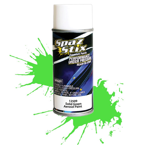 SPAZSTIX SOLID GREEN AEROSOL PAINT 3.5OZ - SZXA12509