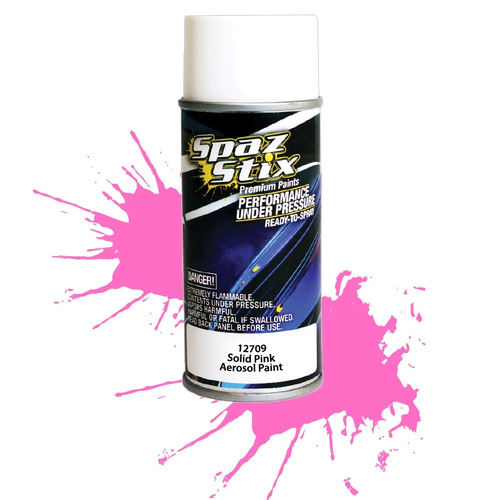 SPAZSTIX SOLID PINK AEROSOL PAINT 3.5OZ - SZXA12709