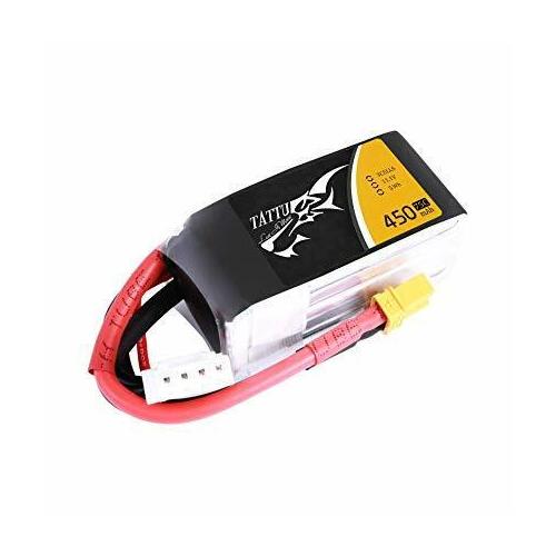 Tattu 450mAh 75C 11.1V Lipo Battery Pack (XT30 plug)