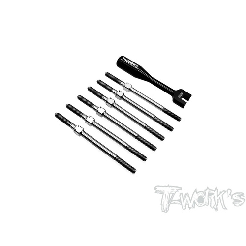 TWORKS 64 TITANIUM TURNBUCKLE SET ( FOR XRAY XB2'21 )