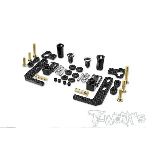 TWORKS EASY-SNAP BATTERY HOLDER SET ( XRAY X4'23/22 , T4 ) TE-257-X4