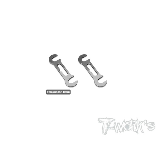 TWORKS 1MM FRONT ROLL CENTER SPACER ( FOR XRAY X4 ) 2PCS.