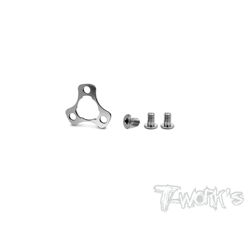 TWORKS GEAR ADAPTER 1MM SPACER WITH LOW PROFILE 3X5MM SCREW ( FOR XRAY X4 )