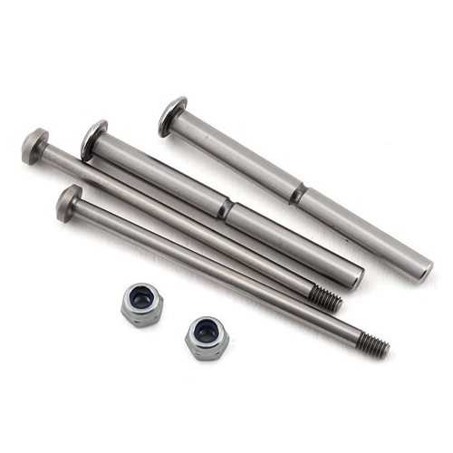 TLR Front Hinge Pin And King Pin Set, Polished, All 22 - TLR234098