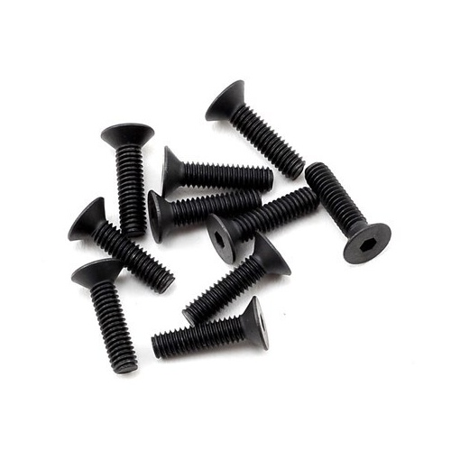 TLR Flat Head Screw, M2.5 X 10Mm (10) - TLR235007