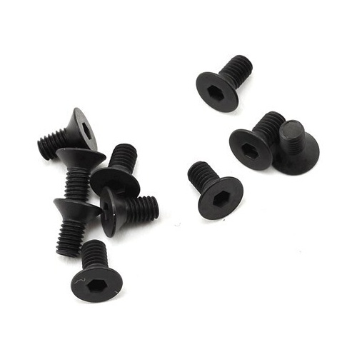TLR Flat Head Screw, M3 X 6Mm (10) - TLR235008