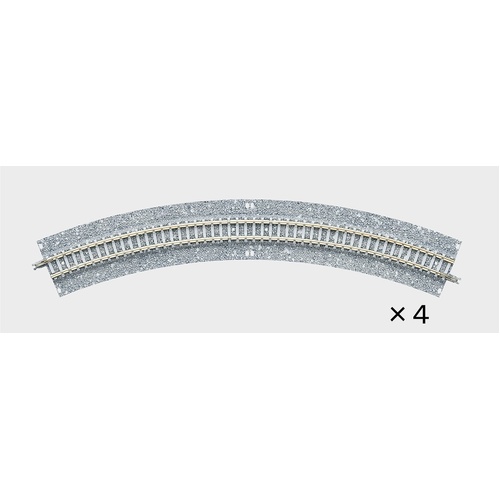 Tomix N Curve Wide PC Track 12-1/2" 317mm Radius, 45° (4)