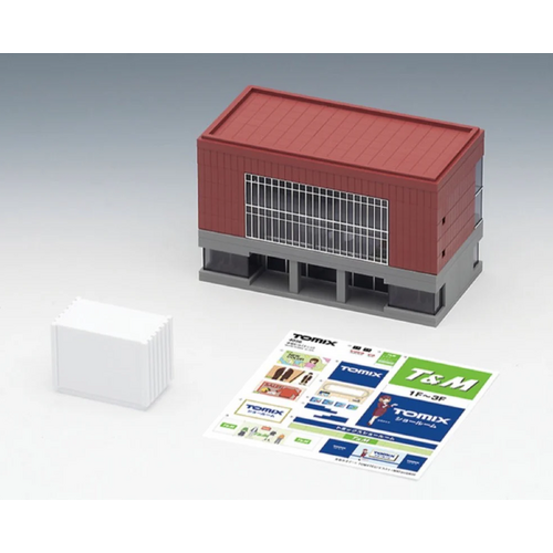 Tomix N Mid-size Office Building Dark Red