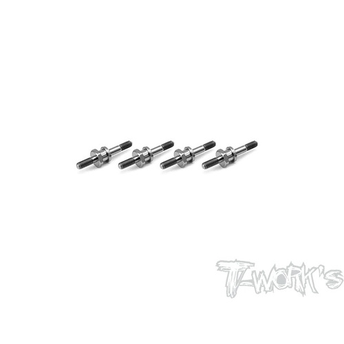 TWORKS 64 TITANIUM XB4 SCREW SHOCK PIVOT BALL WITH HEX ( FOR XRAY XB4/XB2/XB2C 2018 XB2C'19) 4PCS.