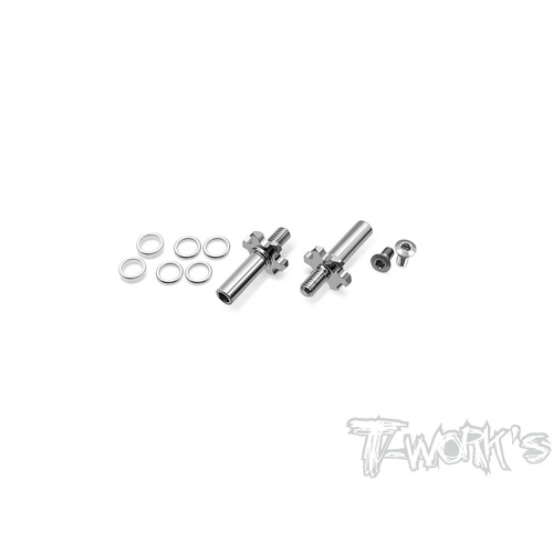 TWORKS 64 LIGHT WEIGHT FRONT AXLE -2MM ( FOR ASSOCIATED B6.4/6.3/6.2/6.1/6) - TP-169-B6-2