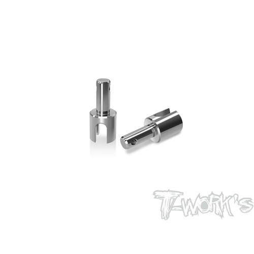 TWORKS TITANIUM GEAR DIFF BB DRIVESHAFT ADAPTERS ( FOR XRAY X4 '23) - TP-180-X4-23