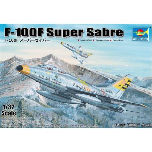 Trumpeter 1/32 F-100F Super Sabre Plastic Model Kit [02246]