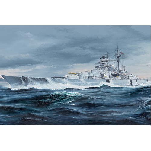 Trumpeter 1/350 German Bismarck Battleship Plastic Model Kit [05358]