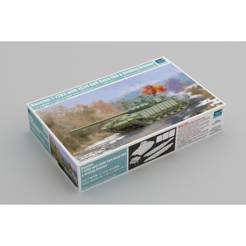 Trumpeter 1/35 Russian T-72B3 with 4S24 Soft Case ERA & Grating Armour Plastic Model Kit [09610]