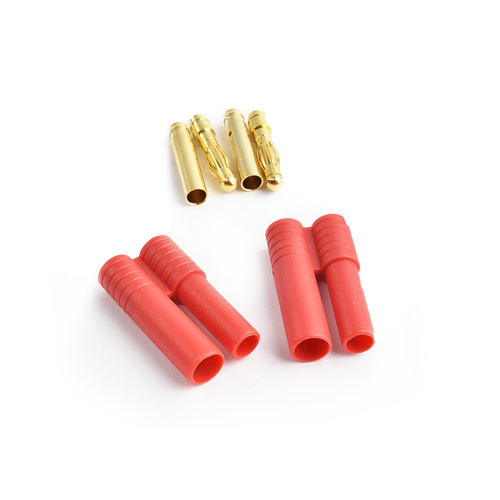 4.0mm gold connector w/housing(Short) 2pcs/bag